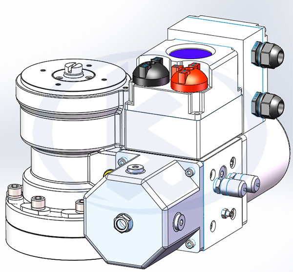 FDS3系列智能型电液执行器三维外形示意图